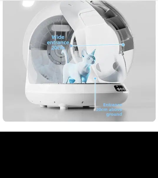 78L Self Cleaning Cat Litter Box Fully Enclosed Automatic Cat Sand Box App Control Extra Large Space Smart Pet Toilet Tray