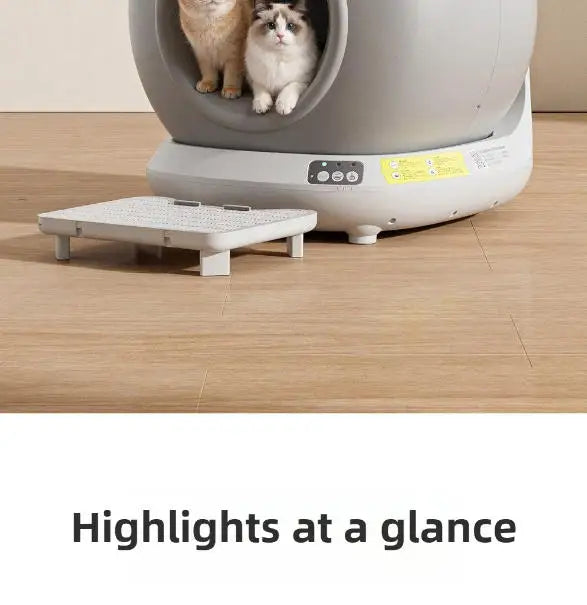 78L Self Cleaning Cat Litter Box Fully Enclosed Automatic Cat Sand Box App Control Extra Large Space Smart Pet Toilet Tray