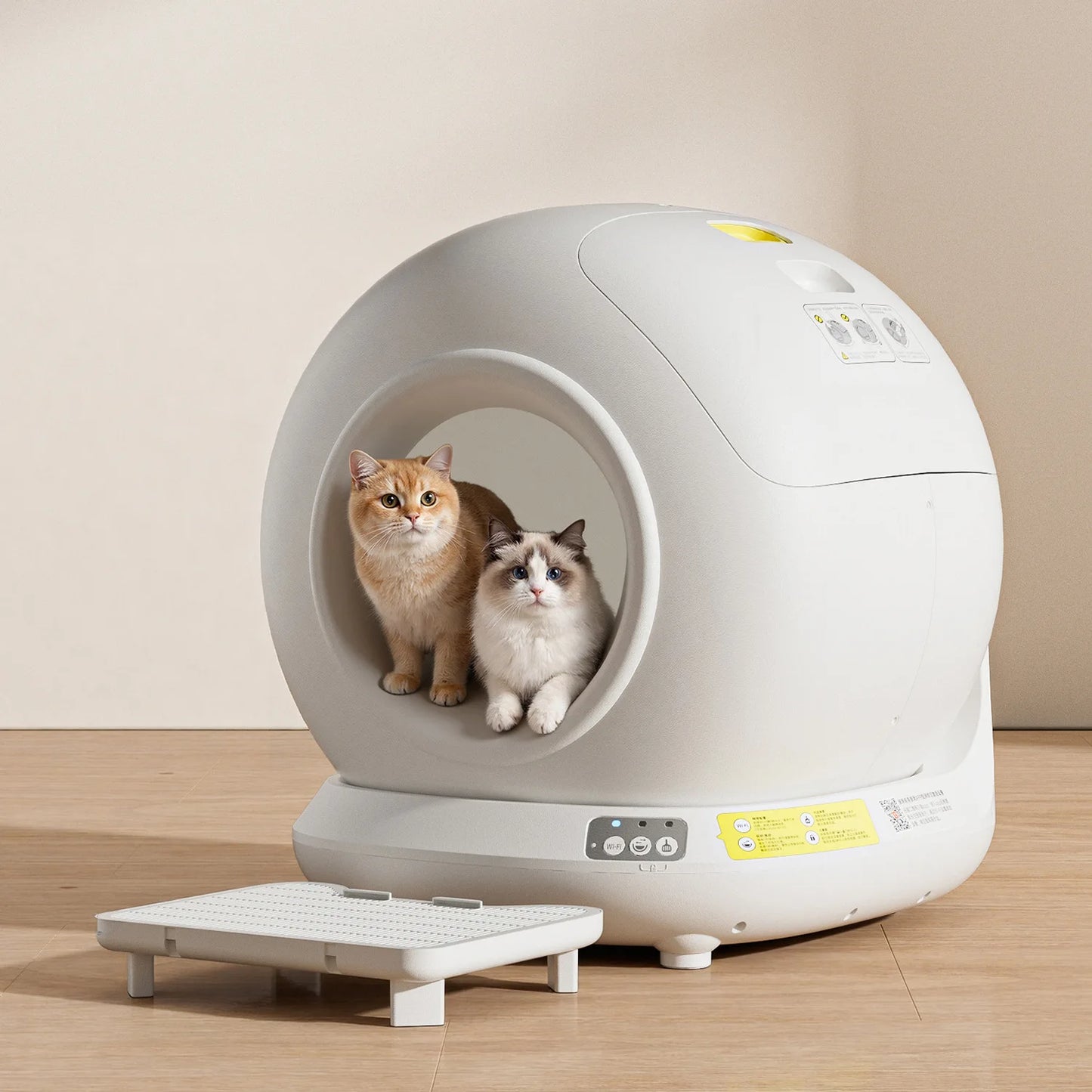 78L Self Cleaning Cat Litter Box Fully Enclosed Automatic Cat Sand Box App Control Extra Large Space Smart Pet Toilet Tray