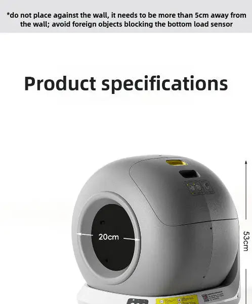 78L Self Cleaning Cat Litter Box Fully Enclosed Automatic Cat Sand Box App Control Extra Large Space Smart Pet Toilet Tray