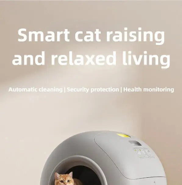 78L Self Cleaning Cat Litter Box Fully Enclosed Automatic Cat Sand Box App Control Extra Large Space Smart Pet Toilet Tray