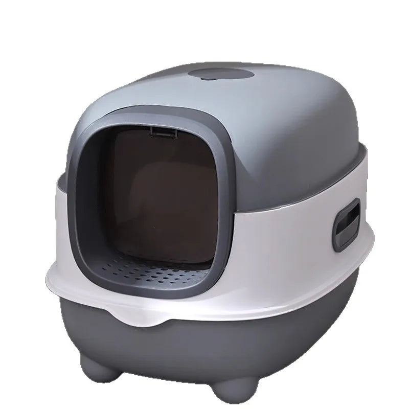 Smart App Controlled Automatic Self Cleaning Cat Litter Box XXL Closed UV Sterilization Deodorizer Covered Toilet Odor Control