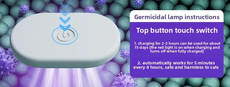Smart App Controlled Automatic Self Cleaning Cat Litter Box XXL Closed UV Sterilization Deodorizer Covered Toilet Odor Control
