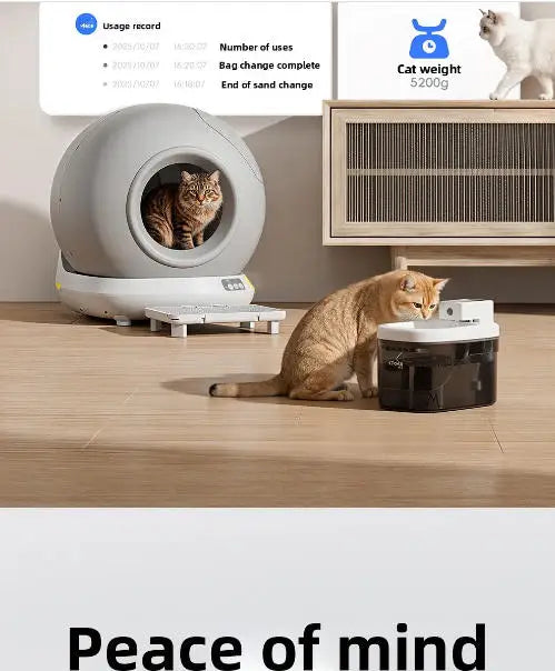 78L Self Cleaning Cat Litter Box Fully Enclosed Automatic Cat Sand Box App Control Extra Large Space Smart Pet Toilet Tray